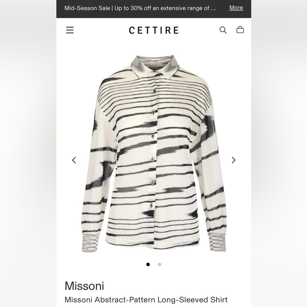 Missoni blouse WITH TAGS